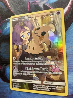 Mimikyu (Secret) 245/236 Sm-Cosmic Eclipse Holo MP baby Crease On Front Of Card - Image 3