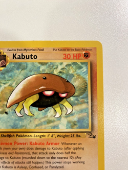 Kabuto 50/62 1st Edition Fossil Regular LP - Pokemon Card - Image 3