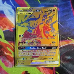 Pokemon Reshiram & Charizard GX SM247 Promo Holo Black Star 270 HP Card - Image 1