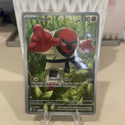 Throh 128/086 Illustration Rare Holo Pokemon Black Bolt - Image 1