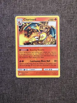 Pokemon Charizard Rare Regular Sm-Team Up 14/181 Roaring Resolve HP 150 - Image 1
