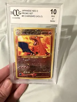 Nintendo Charizard BCCG 10 Japanese Neo 2 Promo Set 006 Holo Pokemon Card - Image 1