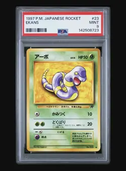 Pokemon TCG 1997 Japanese Rocket Ekans No. 023 - PSA 9 - VINTAGE - Image 1