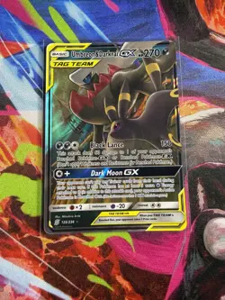 Pokemon Umbreon & Darkrai GX 125/236 Unified Minds Holo Ultra Rare 270 HP - Image 1