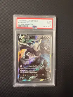 2022 Pokemon Lugia V Full art #186 Silver Tempest Alt Art PSA 9 Mint - Image 1