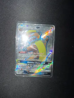 Pokemon TCG Gumshoos GX 145/149 Sun & Moon Base Set Full Art Ultra Rare Holo LP - Image 1