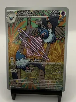 NM-Mint Swoobat - 120/086 - Illustration Rare Pokemon White Flare - Image 1