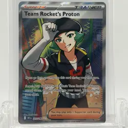 Pokemon TCG Destined Rivals Proton #227/182 Full Art Trainer NM - Image 1