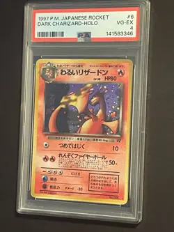 Pokemon TCG Japanese Rocket Gang Dark Charizard #6 Holo Rare PSA 4 VG-EX - Image 3