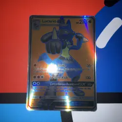 Pokemon Lucario GX Full Art Ultra Rare Holo SM Forbidden Light 122/131 210 MP - Image 3
