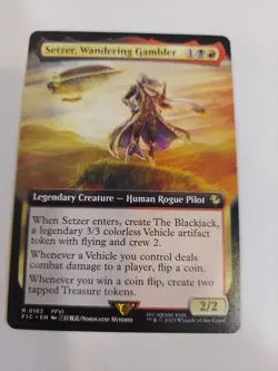 Setzer, Wandering Gambler Extended Art - FIC 0183 NM - MTG Magic - Image 1