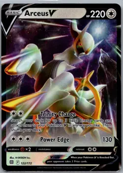 Arceus V 122/172 Holo V Rare Brilliant Stars Pokemon Holo Near Mint - Image 1