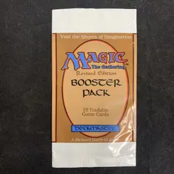 MTG Revised 3RD Booster Pack Wrapper EMPTY excellent Magic the Gathering - Image 1