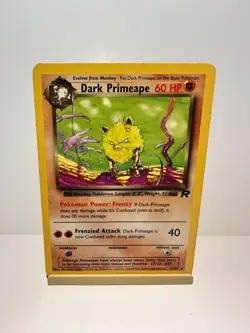 Dark Primeape 43/82 Uncommon Team Rocket Pokemon Unlimited Lightly Played - Image 1