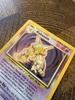 Pokemon Rare Alakazam 001/102 Base Set Holo - Image 5