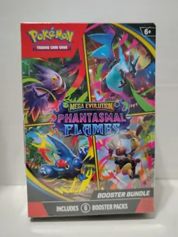 New Sealed Pokemon TCG Mega Evolution Phantasmal Flames Booster Box 6 packs - Image 1