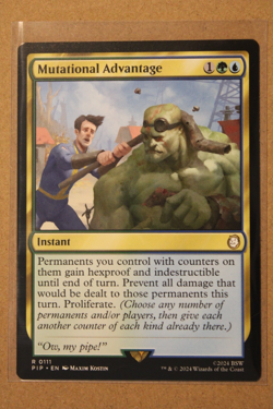 Mutational Advantage Universes Beyond: Fallout Regular MTG TCG Near Mint - Image 1