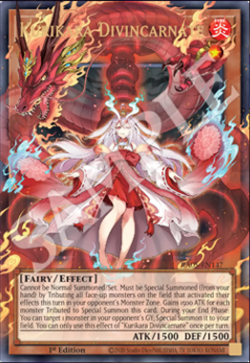 YuGiOh! Kurikara Divincarnate RA05-EN147 EXTENDED ART ULTRA RARITY 5 PREORDER - Image 1