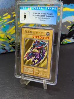2000 Yu-Gi-Oh 🗡 JPN EX Starter Box Reprint Gaia The Fierce Knight CGC 9 MT✨ - Image 1