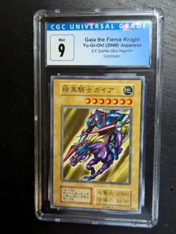 2000 Yu-Gi-Oh 🗡 JPN EX Starter Box Reprint Gaia The Fierce Knight CGC 9 MT✨ - Image 2