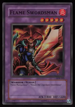 Flame Swordsman LOB-003 Super Rare The Legend of Blue Eyes White Dragon Yu-Gi-Oh - Image 1
