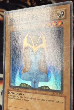 Yugioh: Mystical Elf - LOB-062 - Super Rare - 1st Edition - HP (US Print) - Image 3