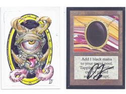 MTG Alpha Beta LEA LEB Mox Jet Artist Proof signed Dan Frazier original art - Image 1