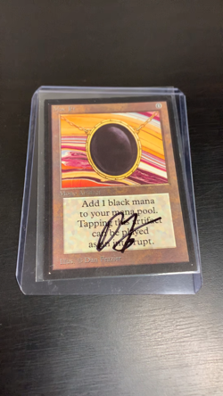 MTG Alpha Beta LEA LEB Mox Jet Artist Proof signed Dan Frazier original art - Image 2