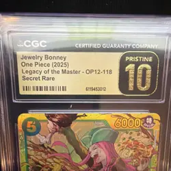Jewelry Bonney Secret Rare Legacy of the Master OP12-118 2025 CGC 10 Pristine - Image 3