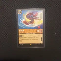 Disney Lorcana First Chapter Non-Foil Stitch Carefree Surfer 21/204 - Image 1