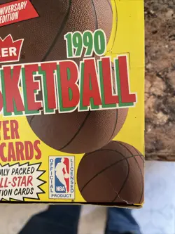1990 FLEER BASKETBALL WAX BOX one owner (#26 JORDAN 10U) 36 PACKS unsearched - Image 4