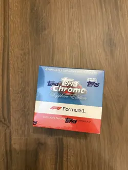 2021 Topps Chrome F1 Sapphire Edition Formula 1 One Racing Card SEALED Hobby Box - Image 1