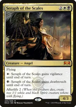 Seraph of the Scales Ravnica Allegiance MTG MAGIC CREATURE ANGEL RARE - Image 1