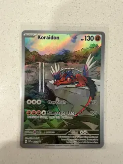 Koraidon SVP014 Scarlet & Violet Illustration Rare Holo Promo Pokemon Card NM - Image 1