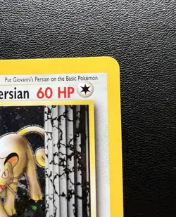 Giovanni’s Persian Holo Rare 8/132 2000 Gym Challenge Pokemon Card LP - Image 4
