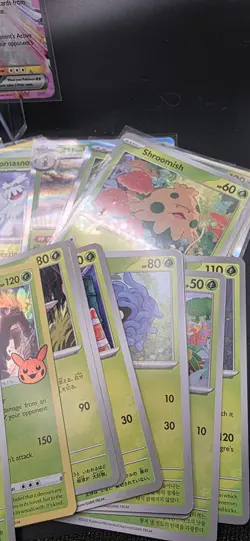 Pokemon Grass Type Card Lot 48 Cards Mixed Language ENG/JP/KR Collectors - Image 5