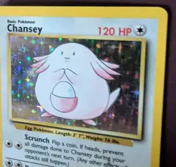 Chansey 003/102 Base Set Holo Pokemon Card - Image 2