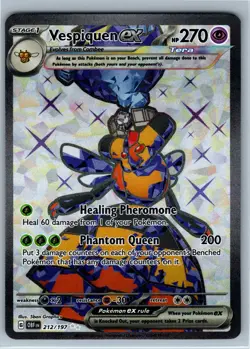 Vespiquen ex 212/197 Obsidian Flames Full Art Holo Ultra Rare Pokemon Card NM - Image 1