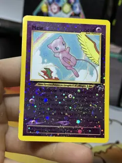 Mew 1/18 Southern Islands 2001 Holo Rare SWIRL WOTC Pokemon Card TCG - Image 3