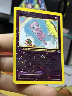 Mew 1/18 Southern Islands 2001 Holo Rare SWIRL WOTC Pokemon Card TCG - Image 4