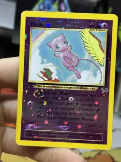 Mew 1/18 Southern Islands 2001 Holo Rare SWIRL WOTC Pokemon Card TCG - Image 5