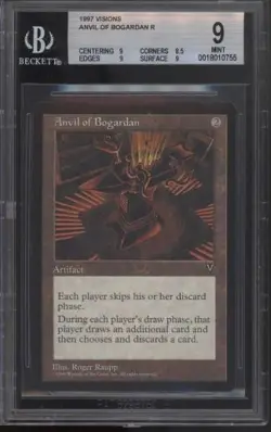 MTG VISIONS ANVIL OF BOGARDAN BGS 9 MINT CARD - Image 1