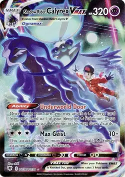 Shadow Rider Calyrex VMAX TG18/TG30 Astral Radiance Trainer Gallery Pokemon Card - Image 1