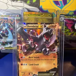 Pokemon TCG Aerodactyl EX Black Star Promo XY97 Ultra Holo Promo Card - LP - Image 3