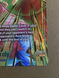 Bandai Dragon Ball Super Card Game FB08 Broly Holo SCR FB08-122 - Image 5
