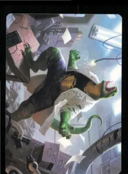 Lizard, Connors's Curse Art Card 18 Art Series: Marvel's Spider-Man MTG NM - Image 1
