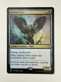 Baleful Strix MTG Magic the Gathering Card NM Near Mint DMC - Image 1