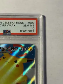 2021 POKEMON CELEBRATIONS #009 SURFING PIKACHU VMAX GEM MINT PSA 10 - Image 3