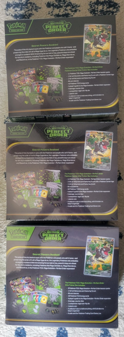 3 Boxes Pokemon Center Mega Evolution Perfect Order Elite Trainer Box Zygarde - Image 2