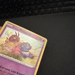 POKEMON GALARIAN SLOWPOKE SWSH126 PROMO BLACK STAR COSMOS HOLOFOIL VLP CARD - Image 2
